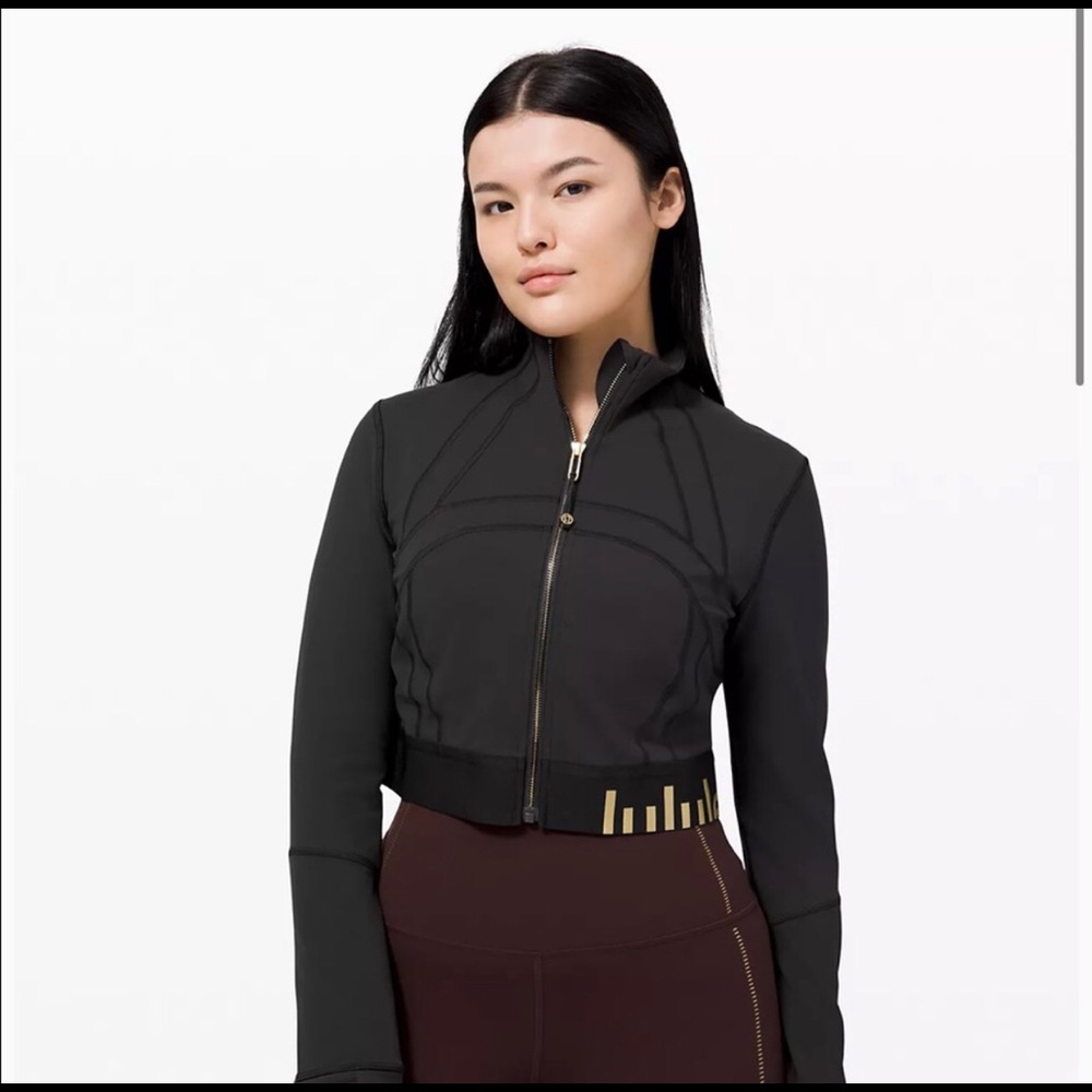 Lululemon Define jacket crop gold SE *rare